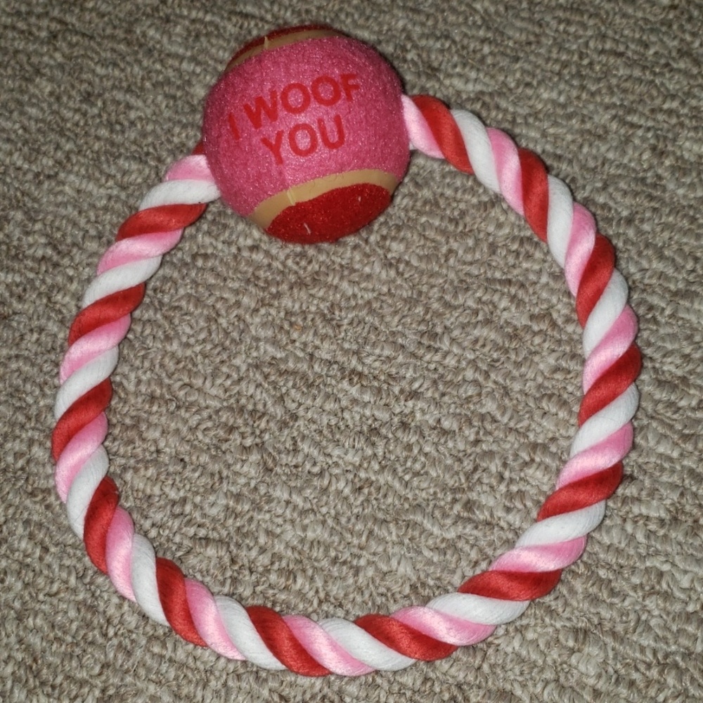 New! Rope 'I Woof You' Toy